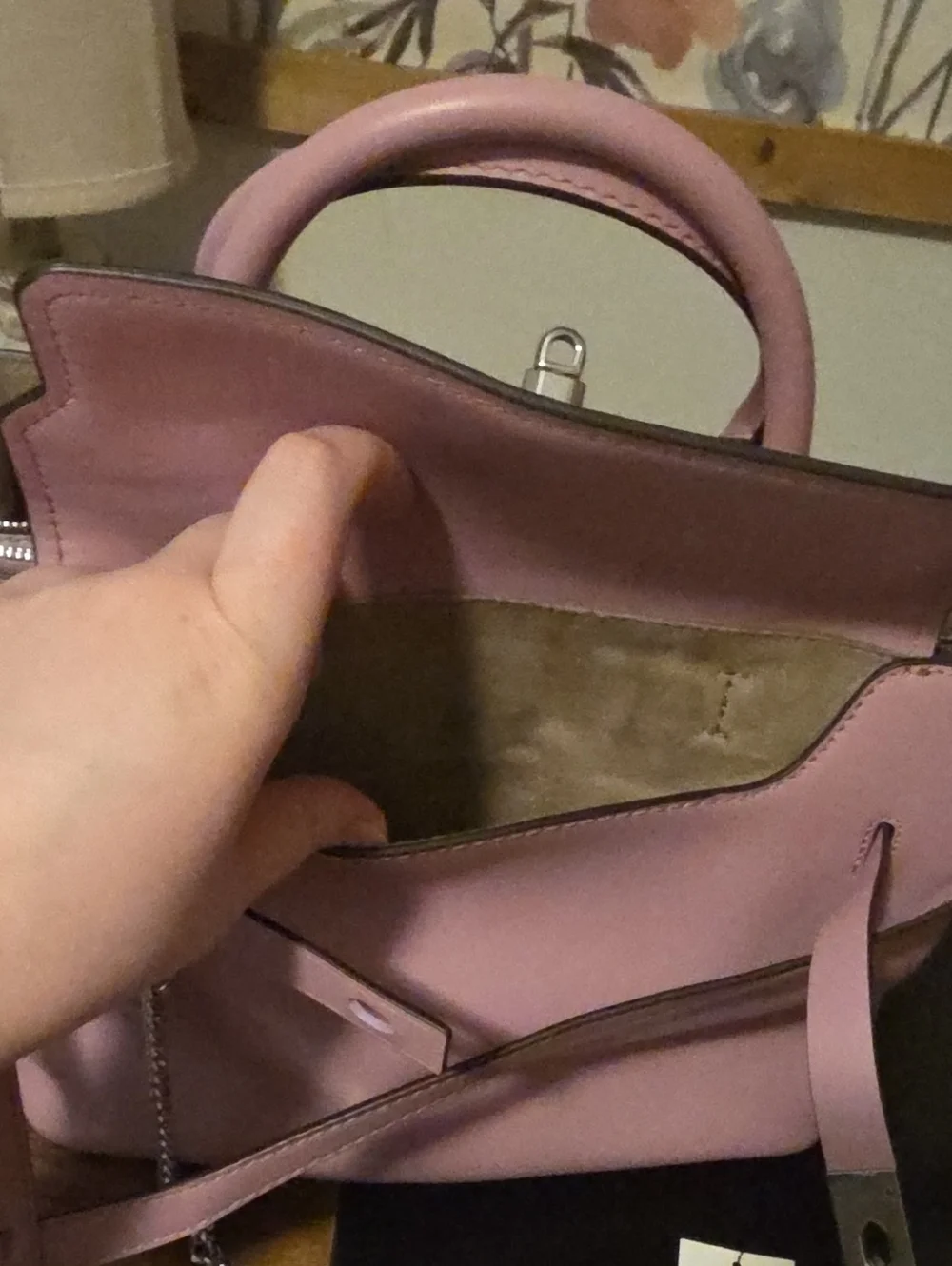 Hanilton Legacy Larger Belted Satchel-Royal Pink